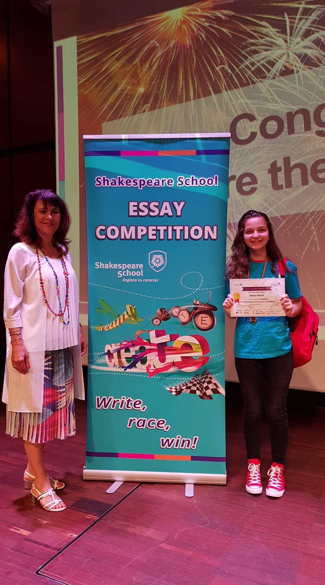Shakespeare School Essay Competition 2019 si-a desemnat castigatorii 2 Locul 1 Viulet Maria 11 14 ani
