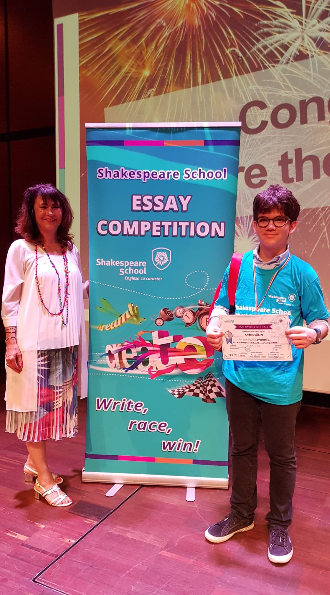 Shakespeare School Essay Competition 2019 si-a desemnat castigatorii 3 Locul 2 Calin Andrei 11 14 ani