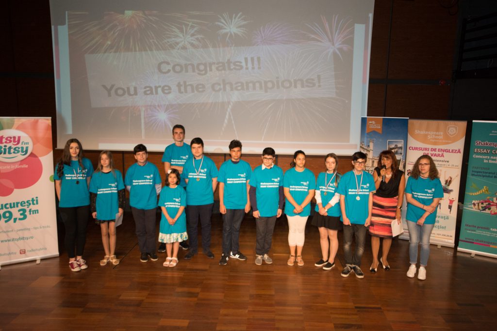 Castigatorii Shakespeare School Essay Competition 2017 1 Castigatori categoria 11 14 ani