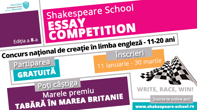Inscrie-te la 2016 Shakespeare School Essay Competition 1 2016 Essay Competition imagine site-blog