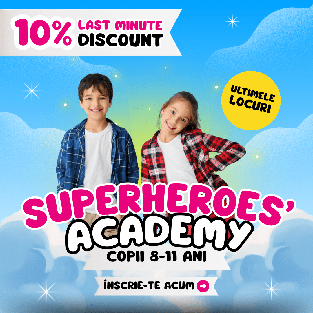 curs vara engleza copii superheroes mobil