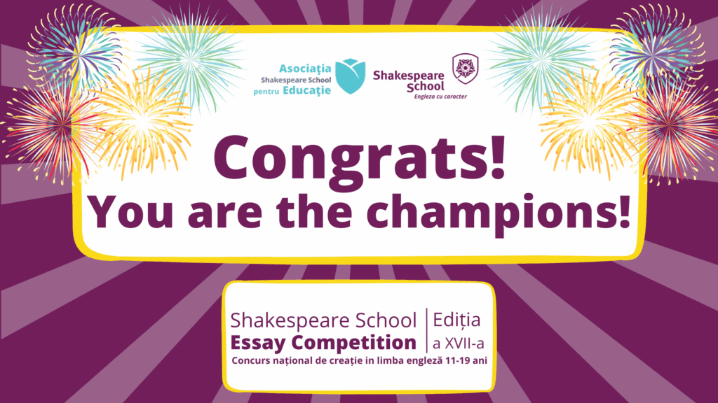 Câștigătorii Shakespeare School Essay Competition 2025 1 castigatori essay competition 2025 shakespeare school