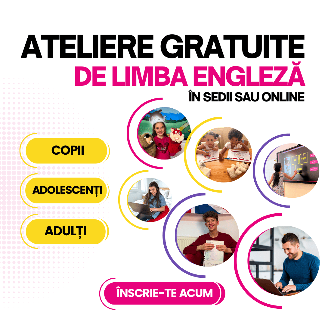 Ateliere Gratuite de Limba Engleza 2025 Shakespeare School Square