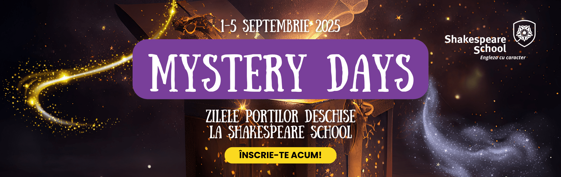 header zilele portilor deschise shakespeare school mystery days 2025 1