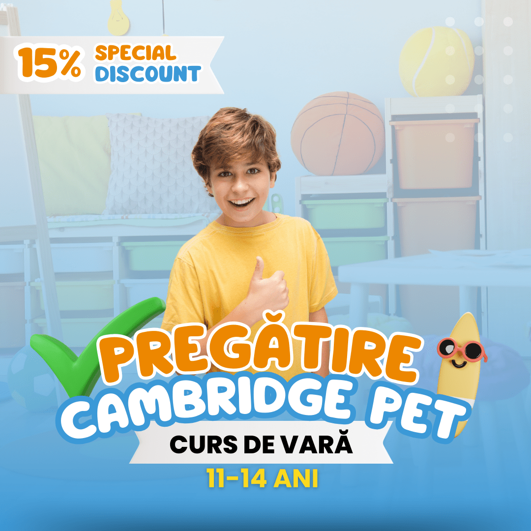 curs vara engleza adolescenti pregatire cambridge pet mobil