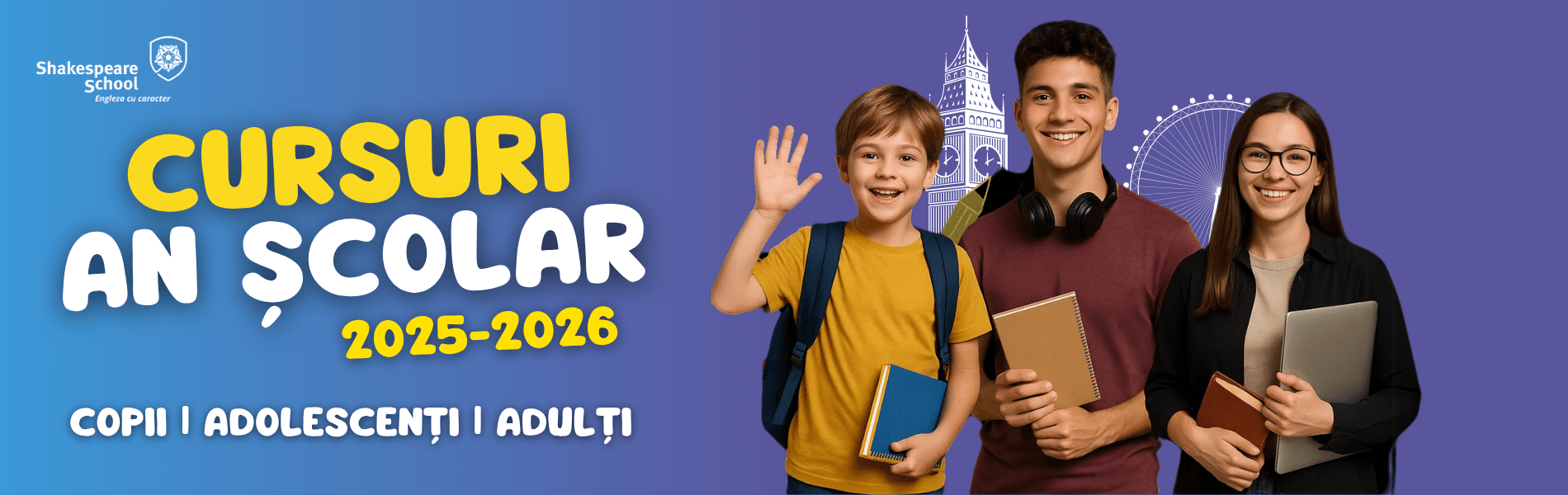 header 1900x600 cursuri an scolar limba engleza shakespeare school 2025