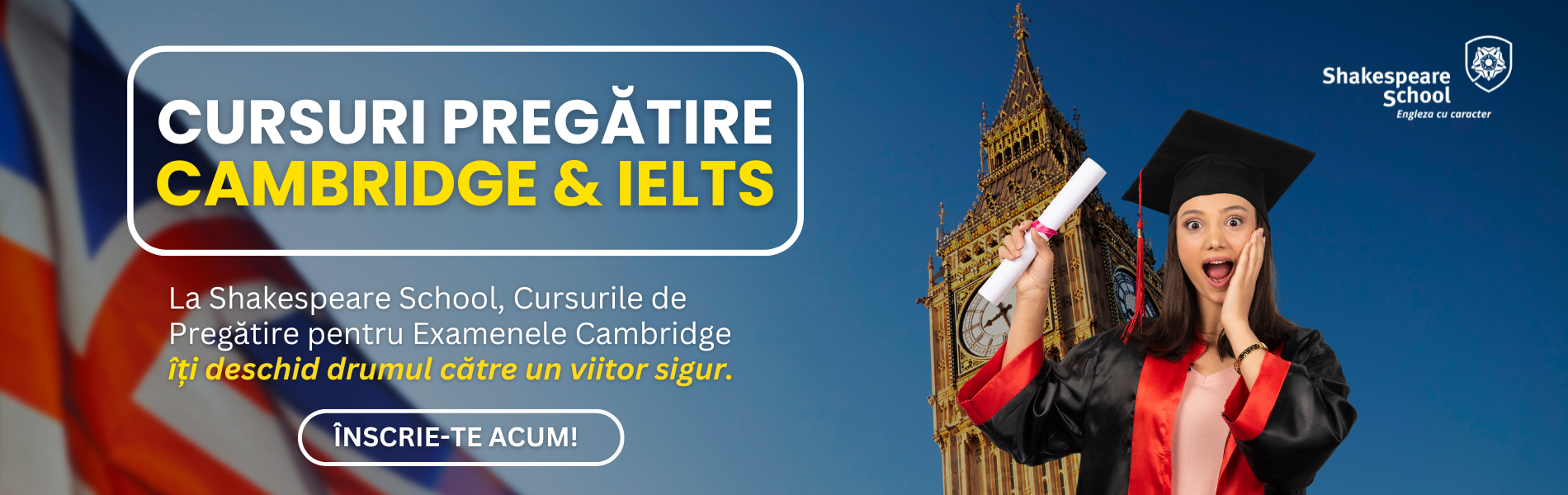Header Website Shakespeare School Cursuri Engleza Pregatire Cambridge IELTS 1