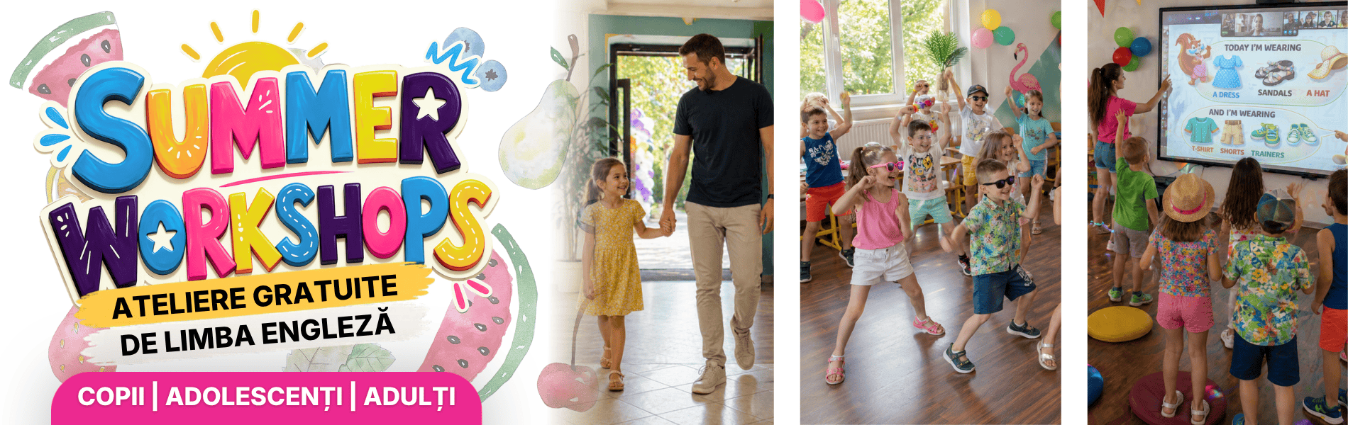 1900x600 summer workshops ateliere gratuite limba engleza 2026 header desktop