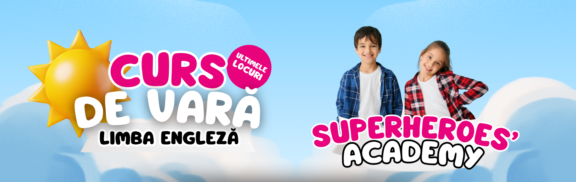 Superheroes Academy cursuri vara Header Website desktop version 2025 1900x600 1