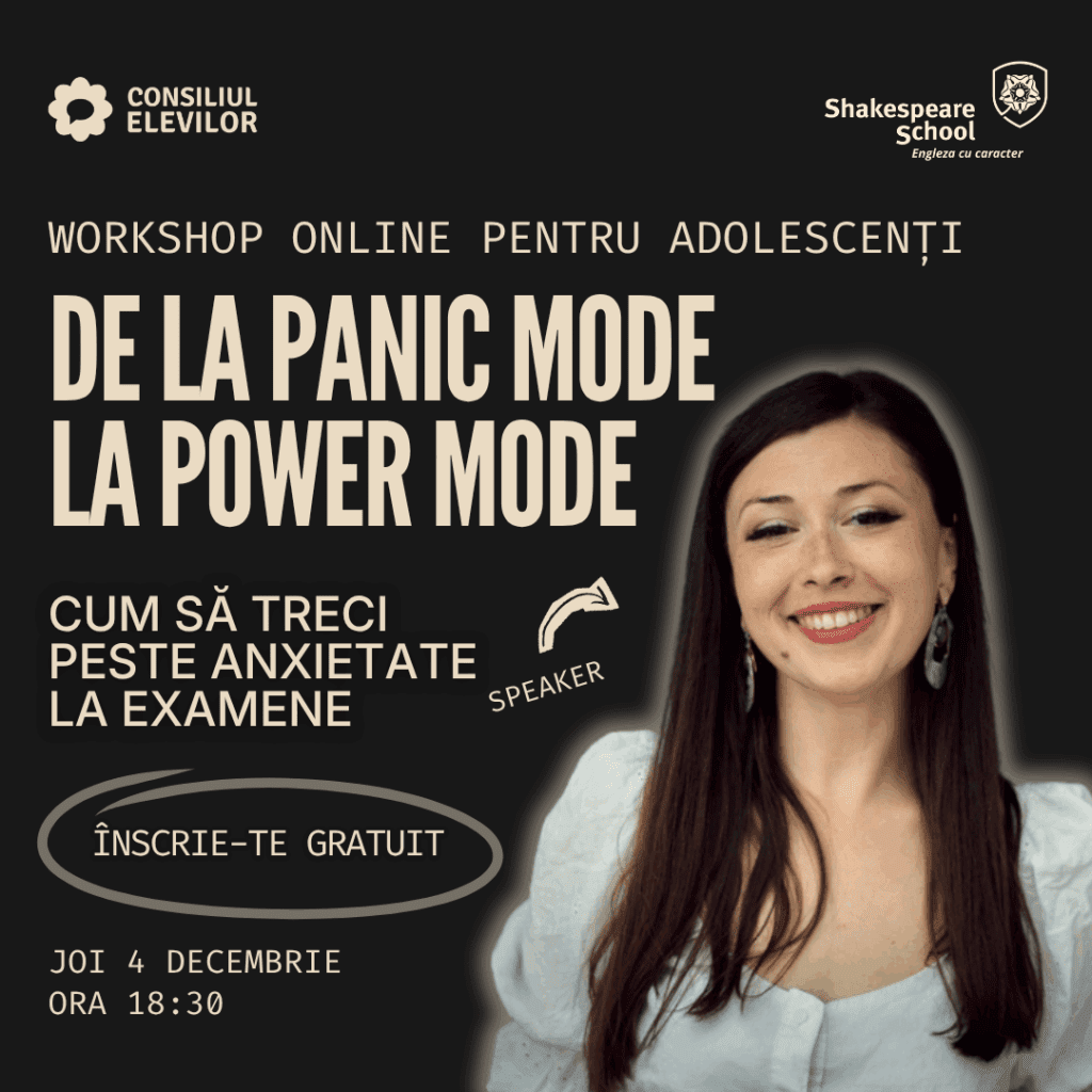 workshop anxietate examene consiliul elevilor shakespeare school 1080x1080px