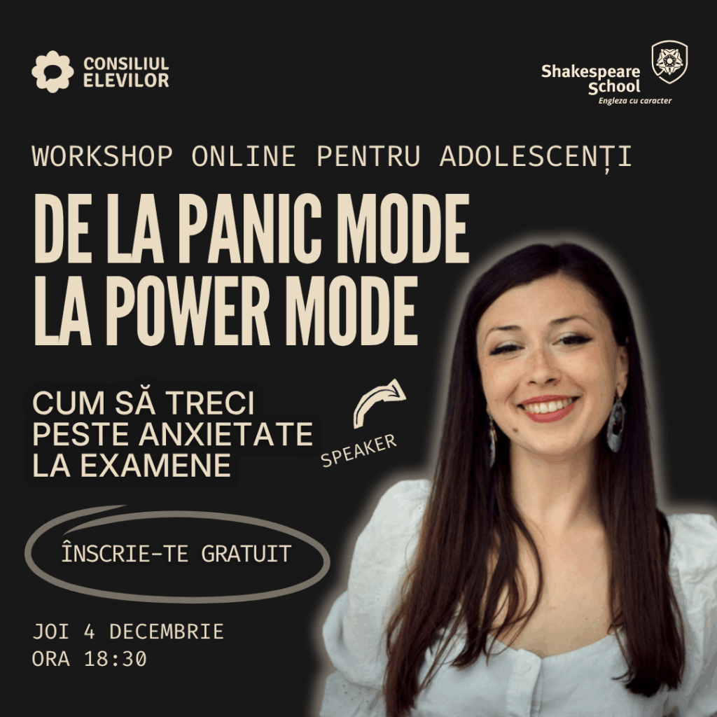workshop anxietate examene consiliul elevilor shakespeare school 1080x1080px