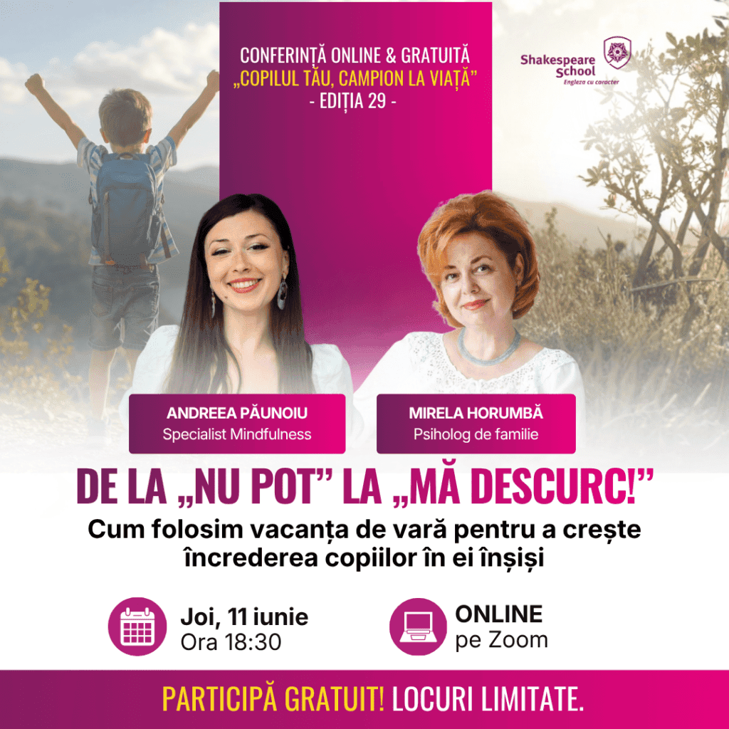 1080 x 1080 px conferinta copilul tau shakespeare school header site mobile version