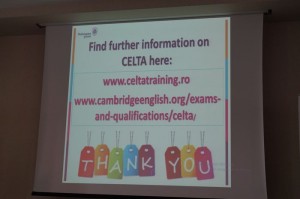 How Can CELTA Change Your Life – prezentare Shakespreare School în cadrul Conferinței Naționale Fischer 2 DSC00042