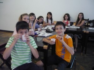 Yummm...tea and biscuits!