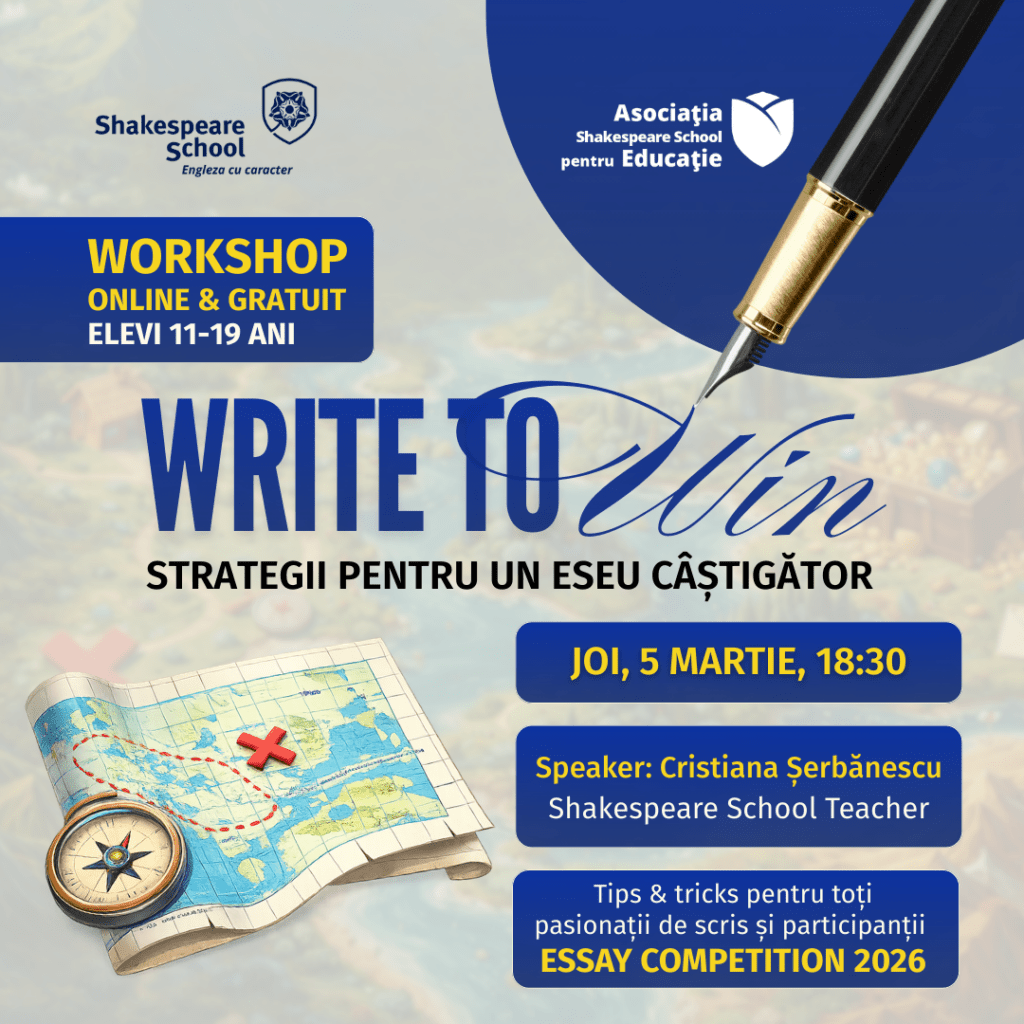 Elevii din România învață cum să scrie un eseu câștigător: workshop online gratuit 1 write to win 2026