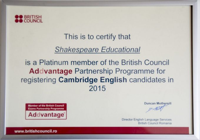 Diploma Platinum Centre 2015