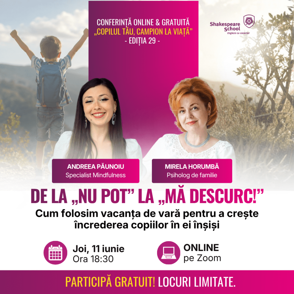1080 x 1080 px conferinta copilul tau shakespeare school header site mobile version