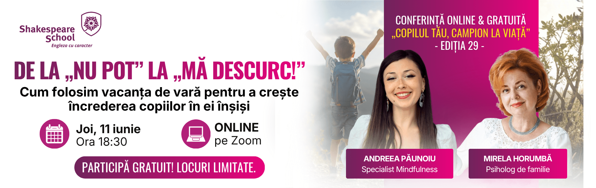 1900x600 px conferinta copilul tau shakespeare school header site